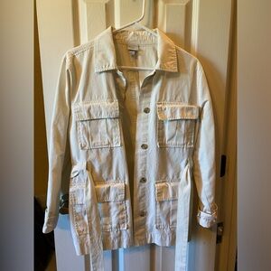 A new day cream utility jacket